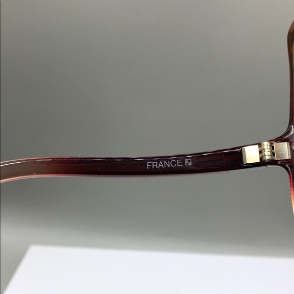 Annie Saral Paris France Vintage Retro Designer Sunglasses Oversized Ombre - Picture 12 of 14